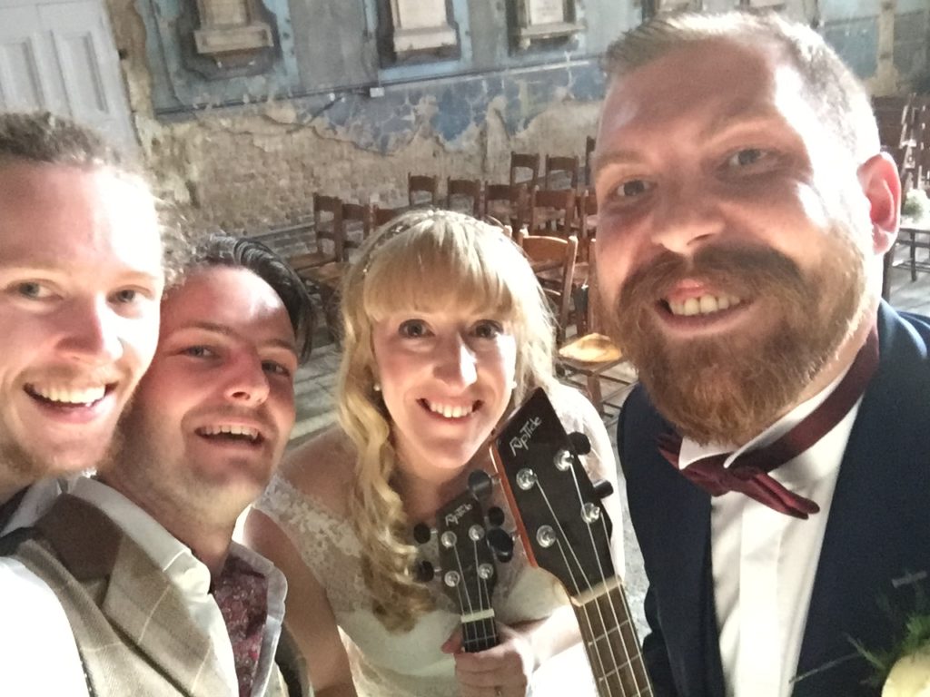 Beautiful ukulele wedding at the asylum peckham
